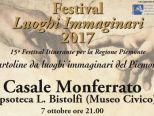 Festival Luoghi Immaginari a Casale M.to sabato 7 ottobre