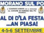 Al di d'la festa...an piasa! A Morano sul Po dal 4 al 6 settembre