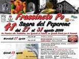"41° Sagra del Peperone", dal 27 al 31 agosto a Frassineto Po