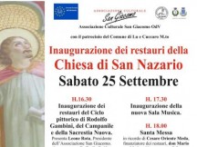 Presentazione dei restauri nella Chiesa di San Nazario a Lu e visite guidate al Museo San Giacomo